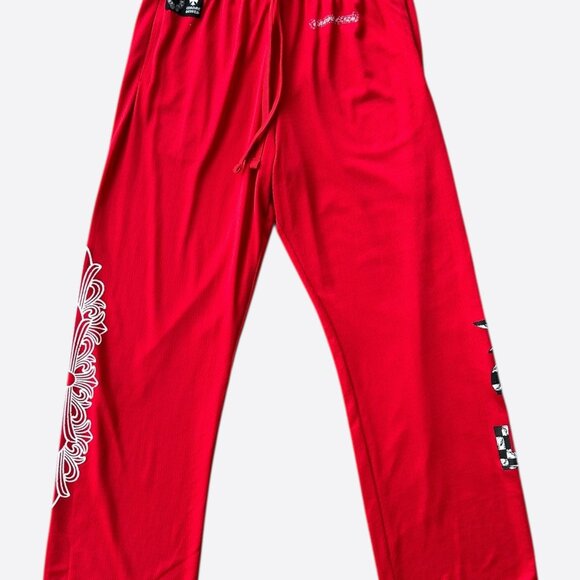 Chrome Hearts Matty Boy Red Form Mesh Trackpants - Picture 1 of 6